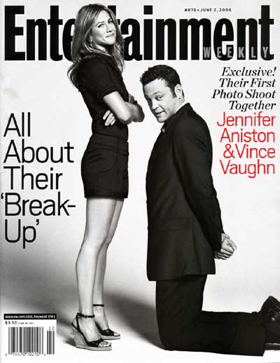 Jennifer Aniston and Vince Vaughn in Entertainment weekly