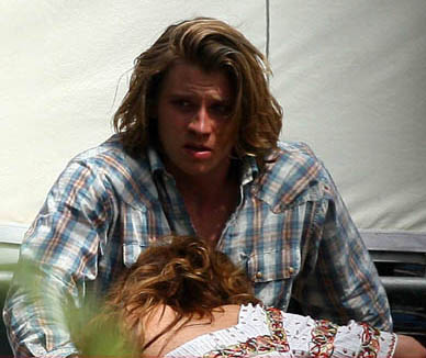 Lindsay Lohan gives a blowjob on the set of Georgia Rule