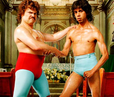 Nacho Libre and Esqueleto