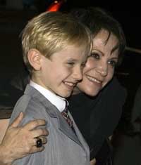 Nathan Gamble and Adriana Barraza at the Premiere of Babel