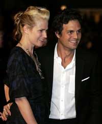 Mark Ruffalo and His Wife Sunrise at the Premiere of All the King's Men